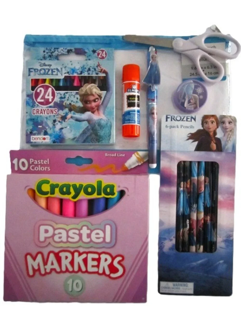 Disney Frozen Backpack, Water Bottle, Lunch Bag & School Supplies Elsa NEW